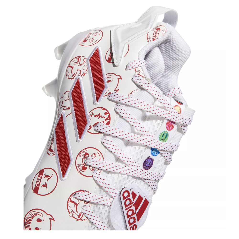 ADIDAS Freak 22 Big Mood Football Cleats | Men's 13 | Red White NEW! - Picture 6 of 7